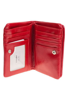 Женское портмоне из искусственной кожи, цвет красный - Greta фото 2