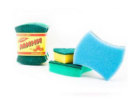 Губка бытовая с чистящим слоем "Мини-3" 3шт. 11х9х2,5см (гх015)