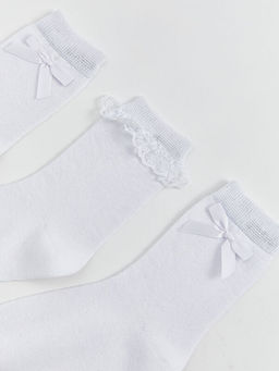 K?z ?ocuk Soket ?orap 3l?