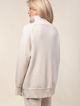 VILATTE / Джемпер с воротом на молнии из пряжи с кашемиром  фото 4