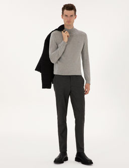 Siyah Slim Fit Kanvas Pantolon - Pierre cardin фото 3