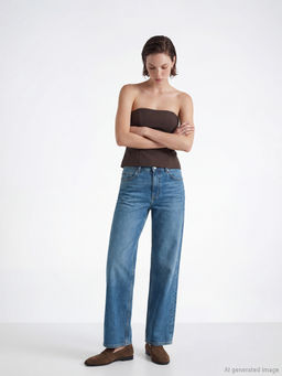 Wideleg Kad?n Jean Pantolon