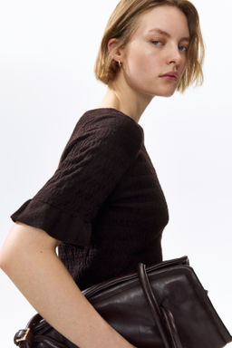 Top en punto con textura - H&m фото 3