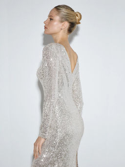 Платье миди с пайетками - Emka фото 5