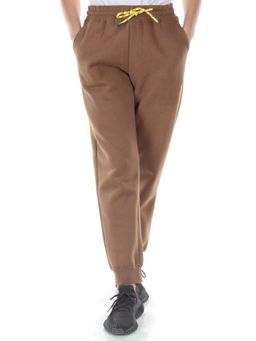 M047 BROWN Брюки спортивные утепленные женские (85% хлопок, 10% полиэстер, 5% спандекс) - Fashion фото 2