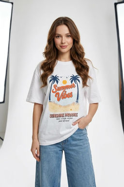 K13597 Футболка OVER SIZE (хлопок) БЕЛЫЙ_05