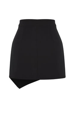 TRENDYOLMILLA Siyah Parlak Tasl? Dokuma K?sa Etek TPRSS25ET00003 фото 7