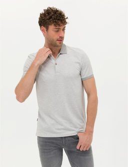 A__k Gri Melanj Slim Fit Polo Yaka Ti__rt - Pierre cardin фото 3