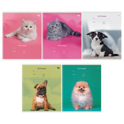 Цена за 3 шт. Тетрадь 12л. BG клетка "Little animal" (Т5ск12 08880) обложка - мелованный картон