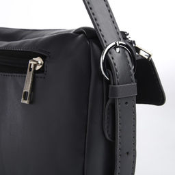 Сумка женская с карманами кожзам, графит