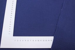 Муслин двухслойный с эффектом жатости цв.Т.джинсово-синий, ш.1.4м, хлопок-100%, 110гр/м.кв - Купава фото 3