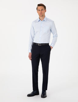 A__k Mavi Regular Fit Uzun Kollu Basic G_mlek