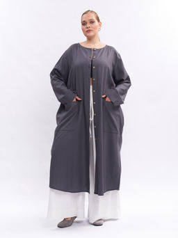 Платье-рубашка из льна TPP39352GRY23