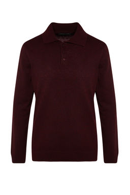 TRENDYOL MAN Lacivert Slim Fit Yunlu Polo Yaka Dugmeli Smart Triko Kazak TMNAW23KZ00238 - Trendyolmilla фото 19