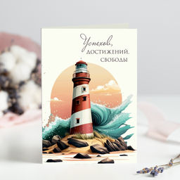 Открытка 4 шоколадки "Успехов, достижений, свободы"