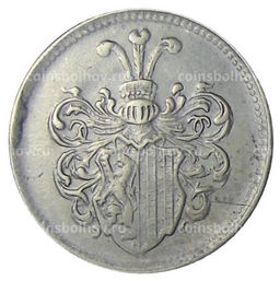 Монета 20 пфеннигов 1918 года Транспортный нотгельд  Лейпциг