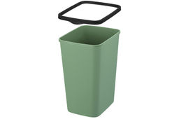 Ведро для мусора с фиксатором 33 л 36*28*45,5 см Тандем зеленый/черный (843345) - Elan gallery фото 4