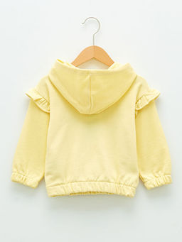 Uzun Kollu Bask?l? K?z Bebek Hoodie - Waikiki фото 2
