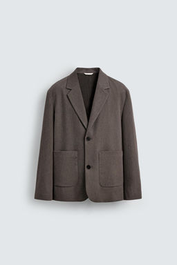 BLAZER TRAJE ESTRUCTURA RELAXED FIT / Marr?n / Topo - Zara фото 7