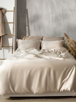 Простыня на резинке евро SL Home Tencel, 180200+30 см, бежевая, тенсель - Sima-land home фото 5