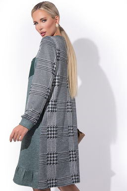 Платье Адель (клетка изумруд) - Эльза фото 6