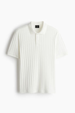 Polo en punto con textura Slim Fit - H&m фото 2