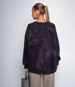 Свитшот #КТ8065, чёрный - Dommod фото 4