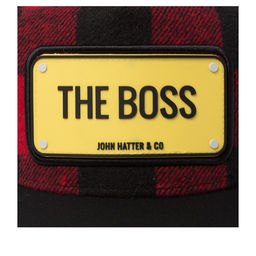 Бейсболка JOHN HATTER арт. R-1126-U00 The Boss Chequered (красный / черный)  фото 4