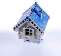 Праздничные новогодние украшения: Избушка на курьих ножках 1013 Blue - Idh фото 3