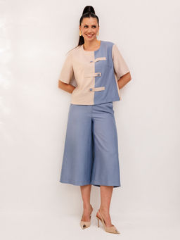 Костюм Galean Style 1007 голубой с бежем