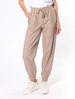 Брюки "джогеры" из костюмной полувискозы с эластаном.