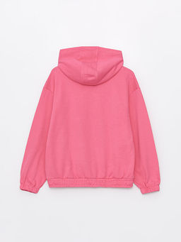 Bask?l? Uzun Kollu K?z ?ocuk Hoodie ve Tayt