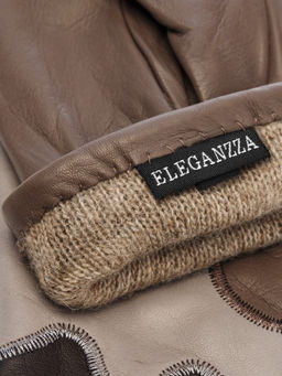 Перчатки женские ш+каш. IS01337 tiramisu/brownie - Eleganzza фото 4