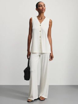 Трикотажные брюки в рубчик / Zarina