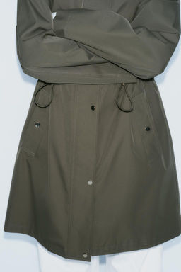 LONG TECHNICAL FABRIC JACKET - Zara фото 3