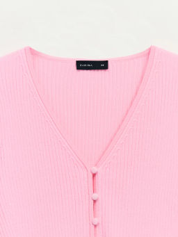 Приталенный кардиган из вискозы / Zarina фото 3