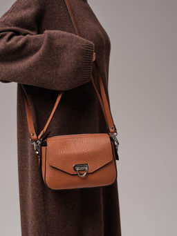 Женская сумка кросс-боди Azaro 3684 коричневый камень соло