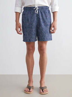 K?sa Boy Desenli Erkek Deniz ?ortu