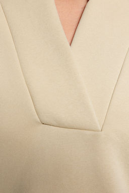 Tas Kal?n Ici Polarl? Kapusonlu Rahat Kesim Crop Orme Sweatshirt TWOAW24SW00065 - Trendyolmilla фото 4