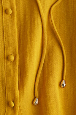 Vestido efecto arrugado con bordado ingl?s - H&m фото 7