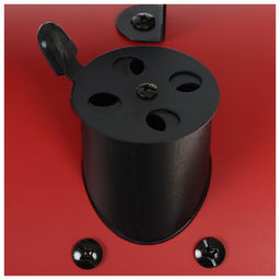 Гриль-коптильня Maclay, с температурным датчиком, цвет красный  фото 7