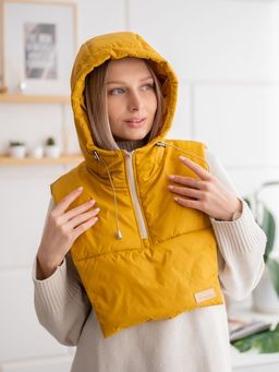 Капор горчица, капюшон - Yollochka фото 2