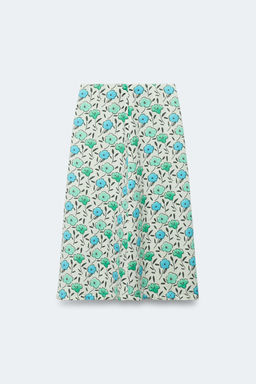 FALDA MIDI FLORES CON LINO LIMITED EDITION / Estampado - Zara фото 6