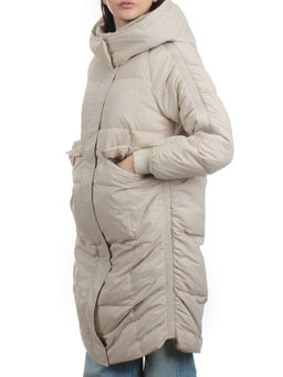 3064 LT. BEIGE Пуховик зимний женский (80% пух, 20% перо)