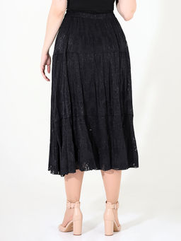 Юбка из кружева черная женская - Almond фото 4
