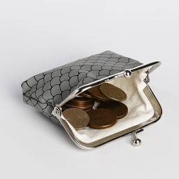 Кошелёк на фермуаре, цвет серый - Simaland фото 4