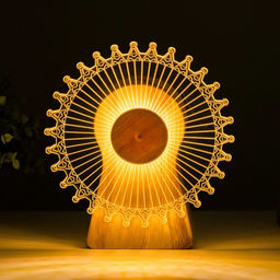 Светильник сенсорный «Колесо» LED крутится 6 Вт USB 15×4×16 см RISALUX