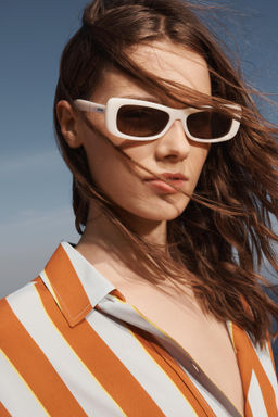 LIMITED EDITION STRIPED OVERSIZE SHIRT - Zara фото 10