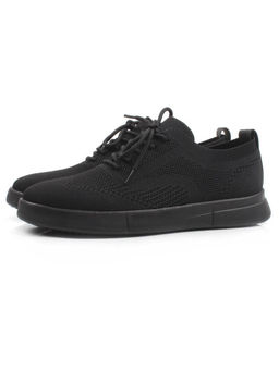 05-9074-1H BLACK Полуботинки летние мужские (текстиль)
