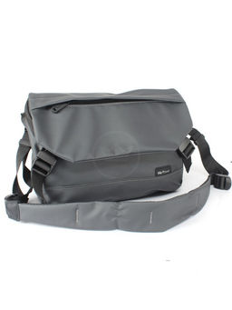 Сумка мужская текстиль HSH-1100-52, 1отд, плечевой ремень, серый SALE 259017